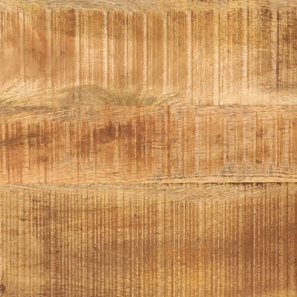 Tavolino da Salotto-Tavolino da soggiorno-Tavolo Marrone e Nero Legno di mango massello