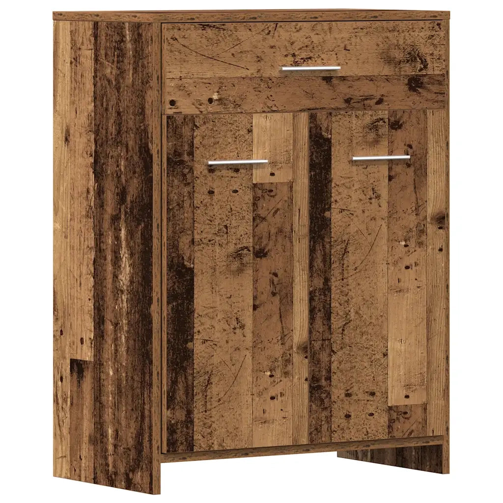 Set Mobili da Bagno | Armadio da bagno 4 pz Legno Antico in Legno Multistrato