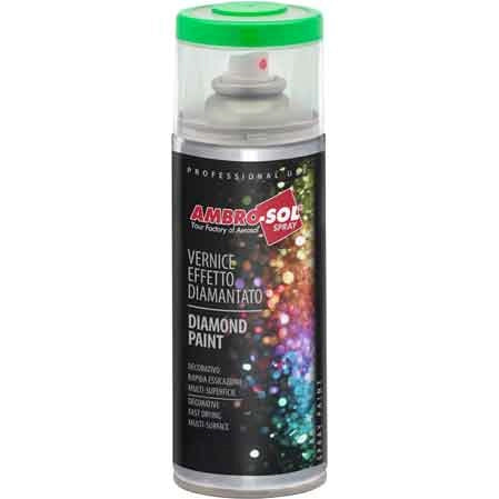 BOMBOLETTA SPRAY METALLIZZATO AMBROSOL 400 ml - Verde - 6 pezzi- AMBROSOL