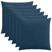 Federa 6 pcs HEERLEN Blu navy 70 x 70 cm corduroy 913274