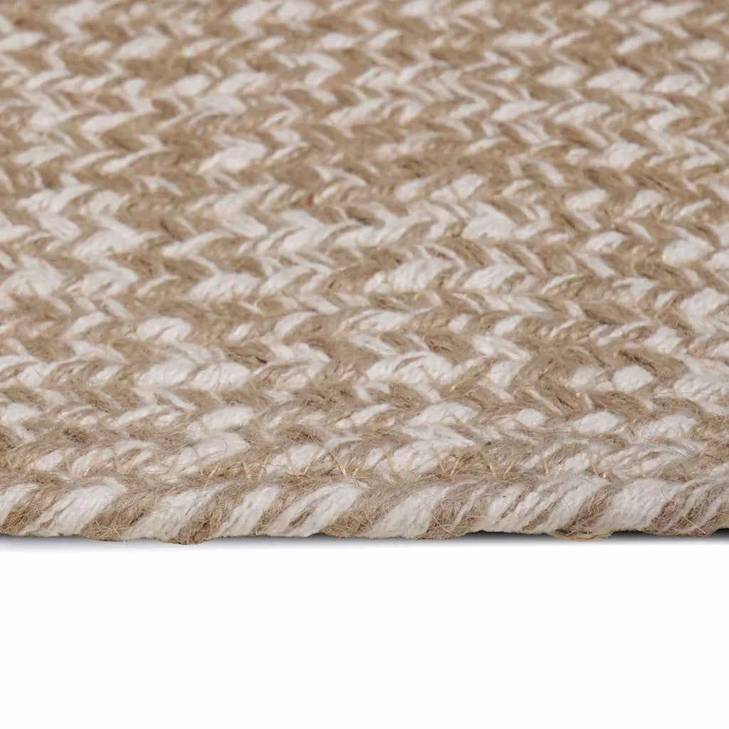 Tappeti per area | Tappeti a zone Naturale e Bianco 80 x 150 cm Juta