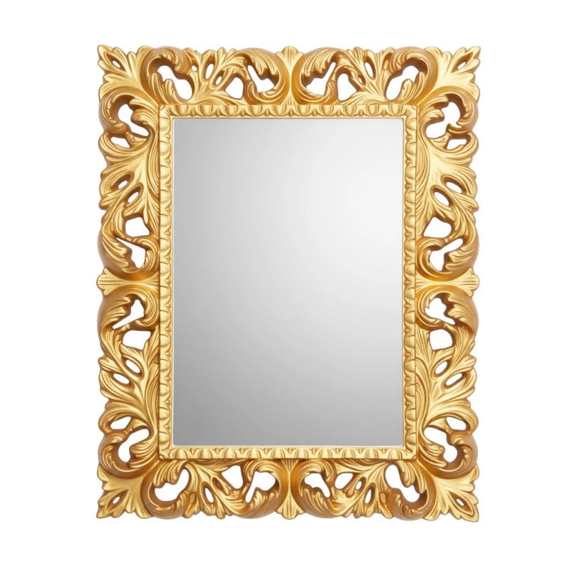 Specchiera Madrid con decoro in stile barocco oro