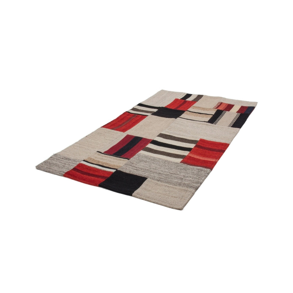 Tappeto Kilim Intenso 230 Patchwork in Lana e Cotone