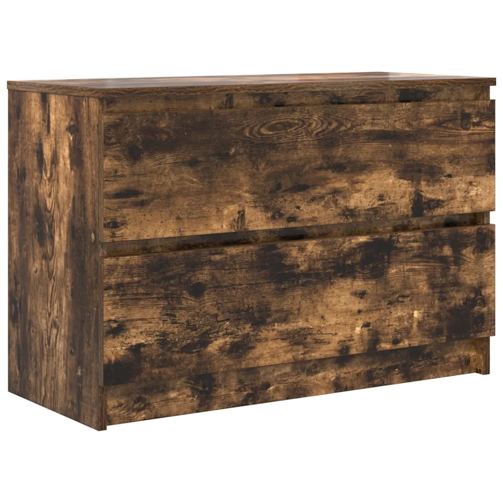 Mobile TV Rovere Fumo 80x35x54 cm in Legno Multistrato 861791