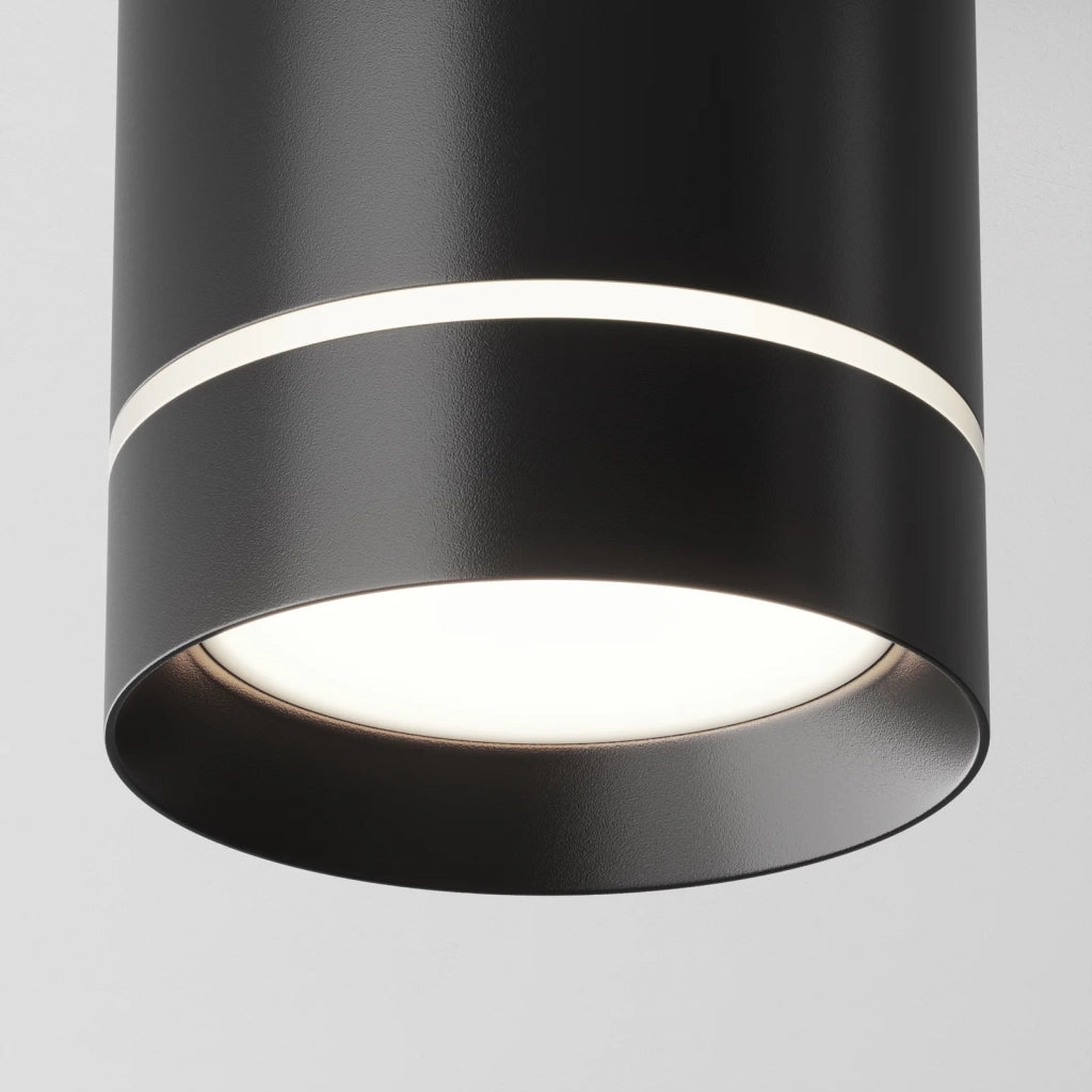 Maytoni Lampada da soffitto moderna Orlo 1 luce LED integrato nero metallo