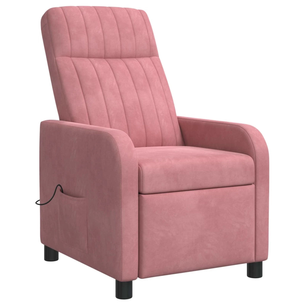 Divano Sedia-Poltrona Massaggiante Rosa Velluto (V)