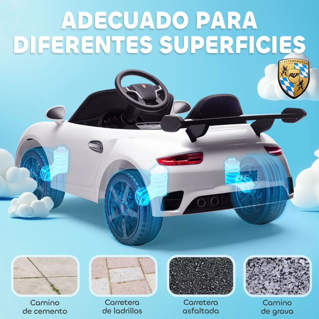 Auto Elettrica per Bambini RUF CTR 3 ¨C zephmum ¨C Bianco