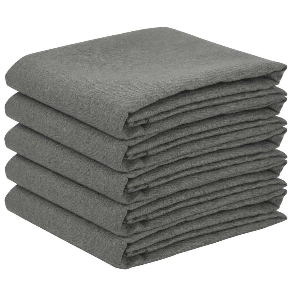 Tovaglia da Tavolo 5 pz Rettangolare Grigio Chiaro 110 x 140 cm 42040304