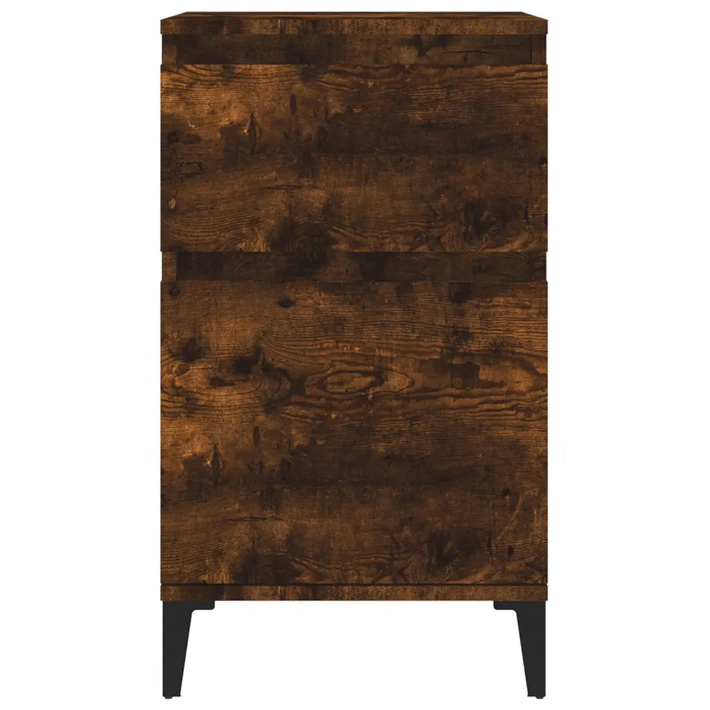 Comodino-Tavolino da notte Rovere Fumo 40x35x70 cm 200828