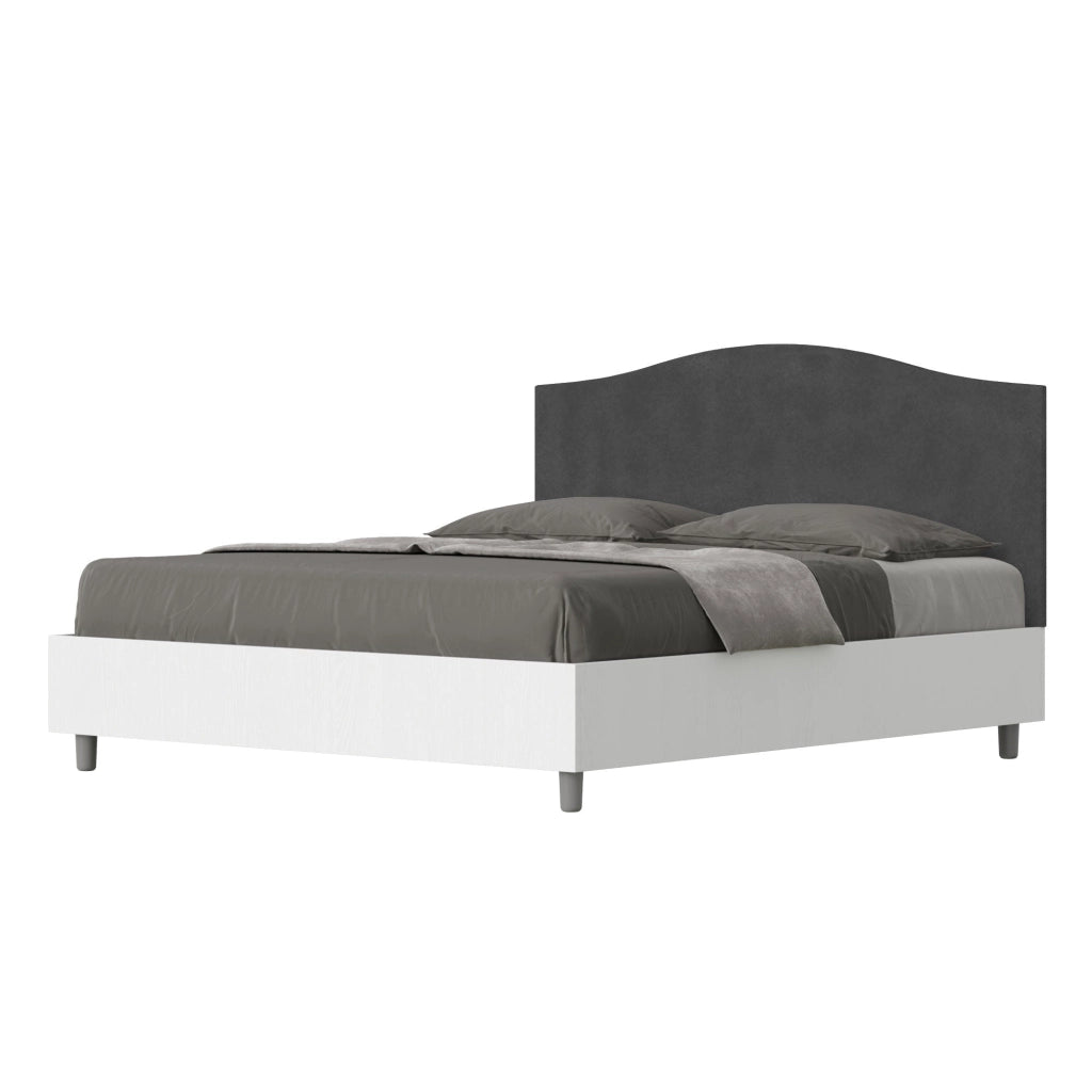 Letto Matrimoniale 160x190 cm Senza Rete Grace Grigio