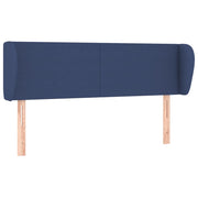 Testiera | Testata ad Orecchio Blu 147x23x78/88cm in Tessuto