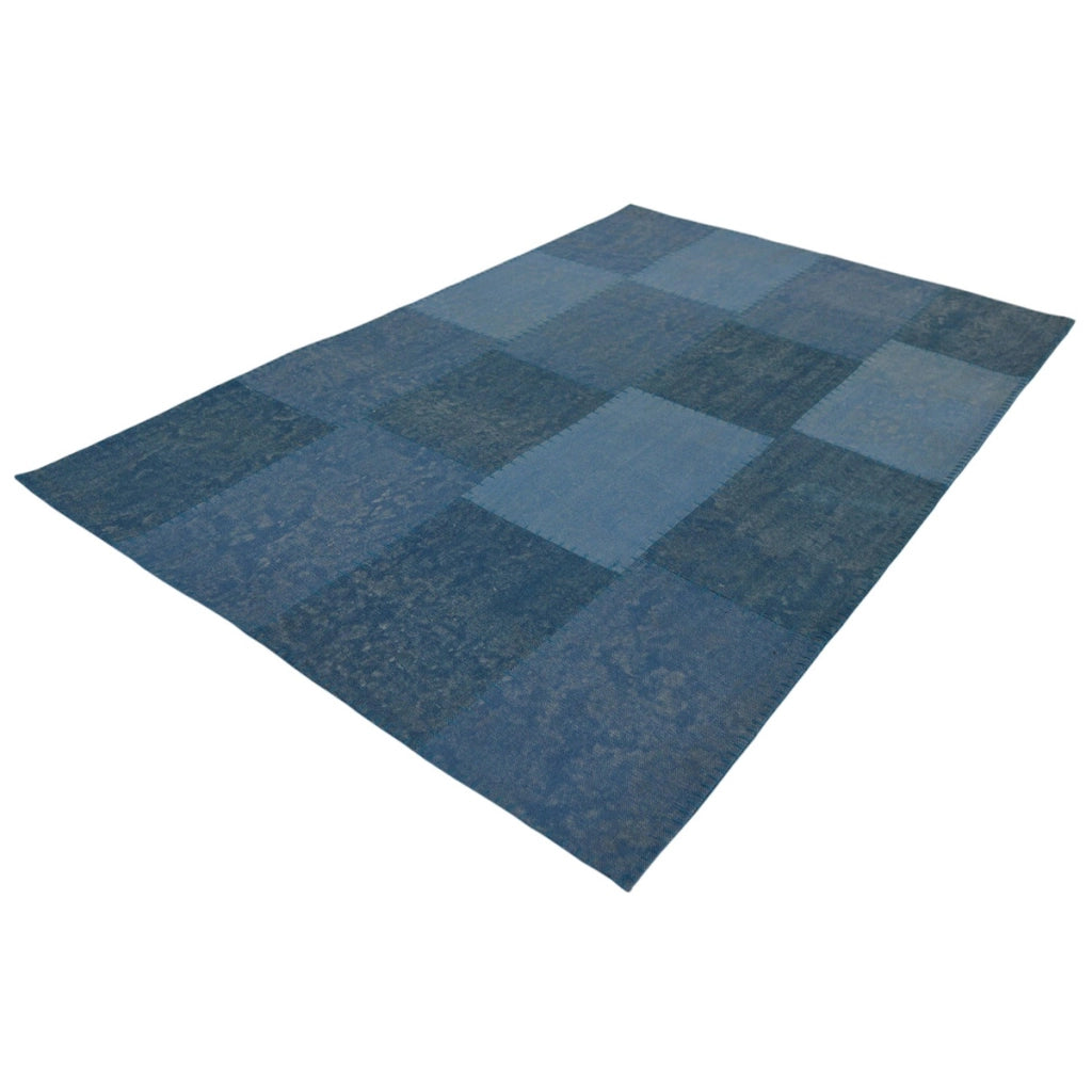 Tappeto Vintage Lyrical 110 in Cotone Blu