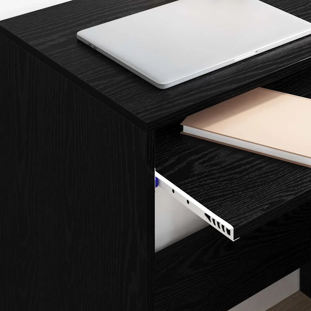 Scrivania Rovere Nero 77.5 x 43 x 79 cm Legno multistrato 869515