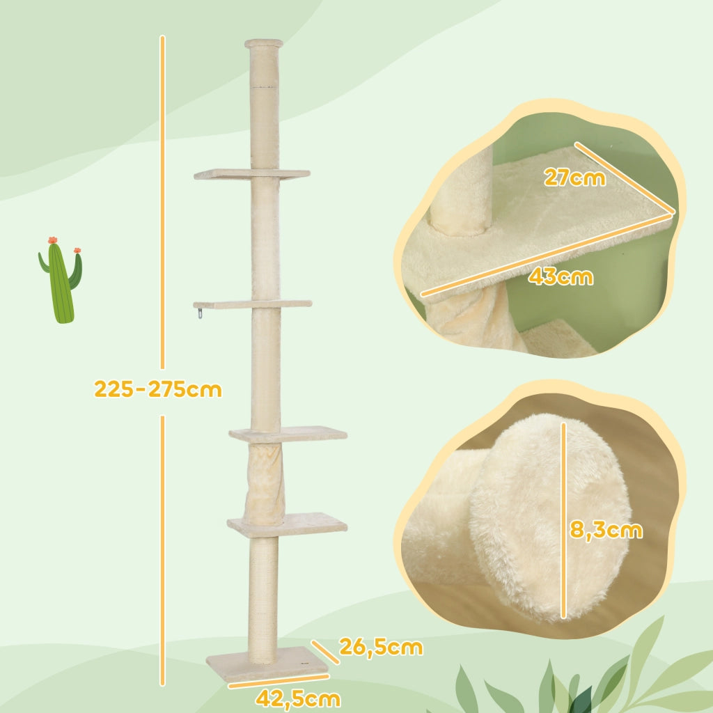 Castello per gatti ¨C Minimal ¨C 225-275 cm, cremewei?