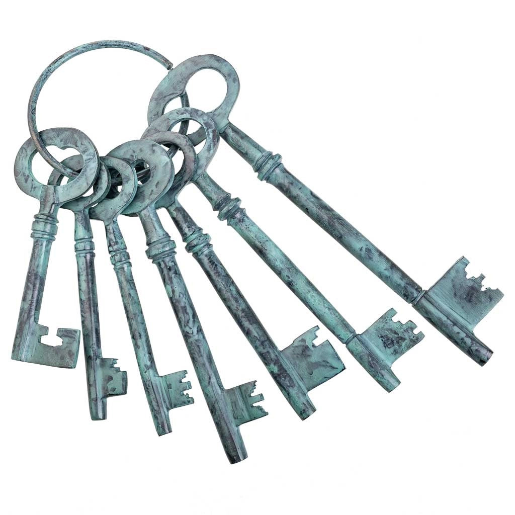 Mazzo di chiavi blu 10x3x28h