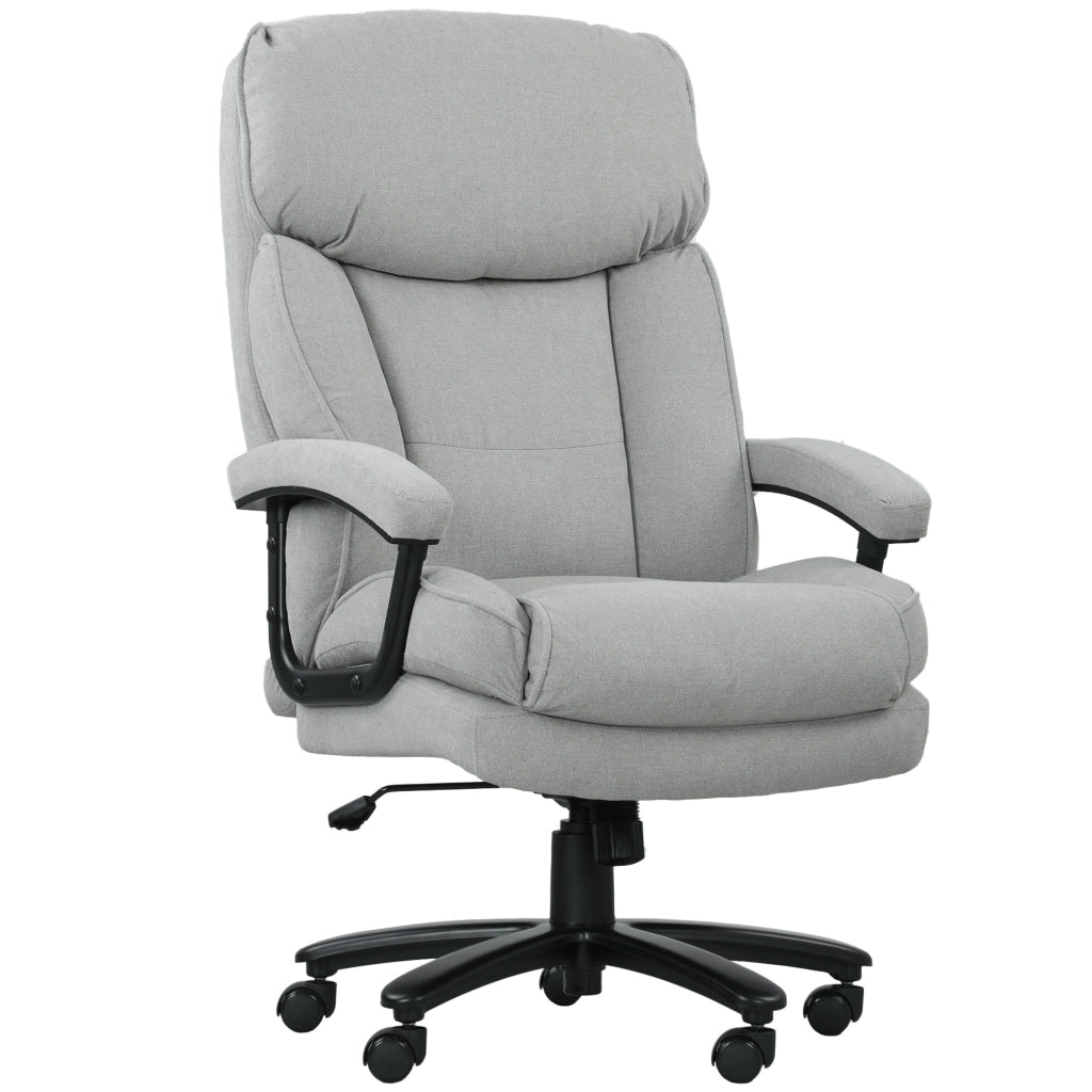 Sedia da Ufficio Alta Portata 200kg ¨C Xylo ¨C Tessuto Grigio Chiaro