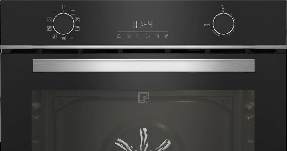 Beko bbie13301xmp forno elettrico ventilato forno beyond multifunzione pirolitico, b300, 9 funzioni