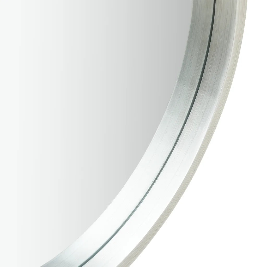 Specchio da Parete con Cinghia 60 cm Argento 320370