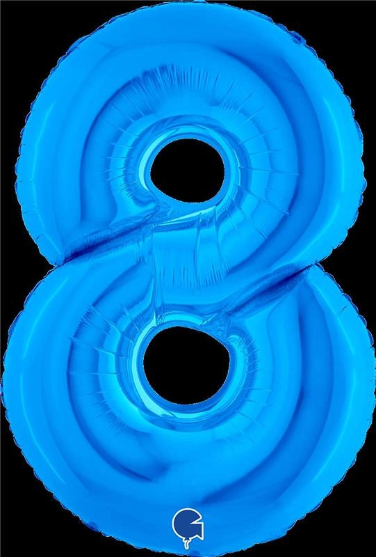 MAURY'S PALLONCINO MYLAR BLU "8" 26 POLLICI