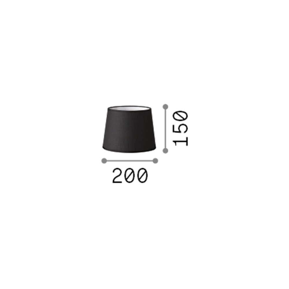 Paralume Cono Set Tessuto Tortora D20
