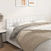 Testiera 2 pz-Set di 2 Testata-Testiera Decorativa Bianco 80x5x78/88 cm in Similpelle 373514