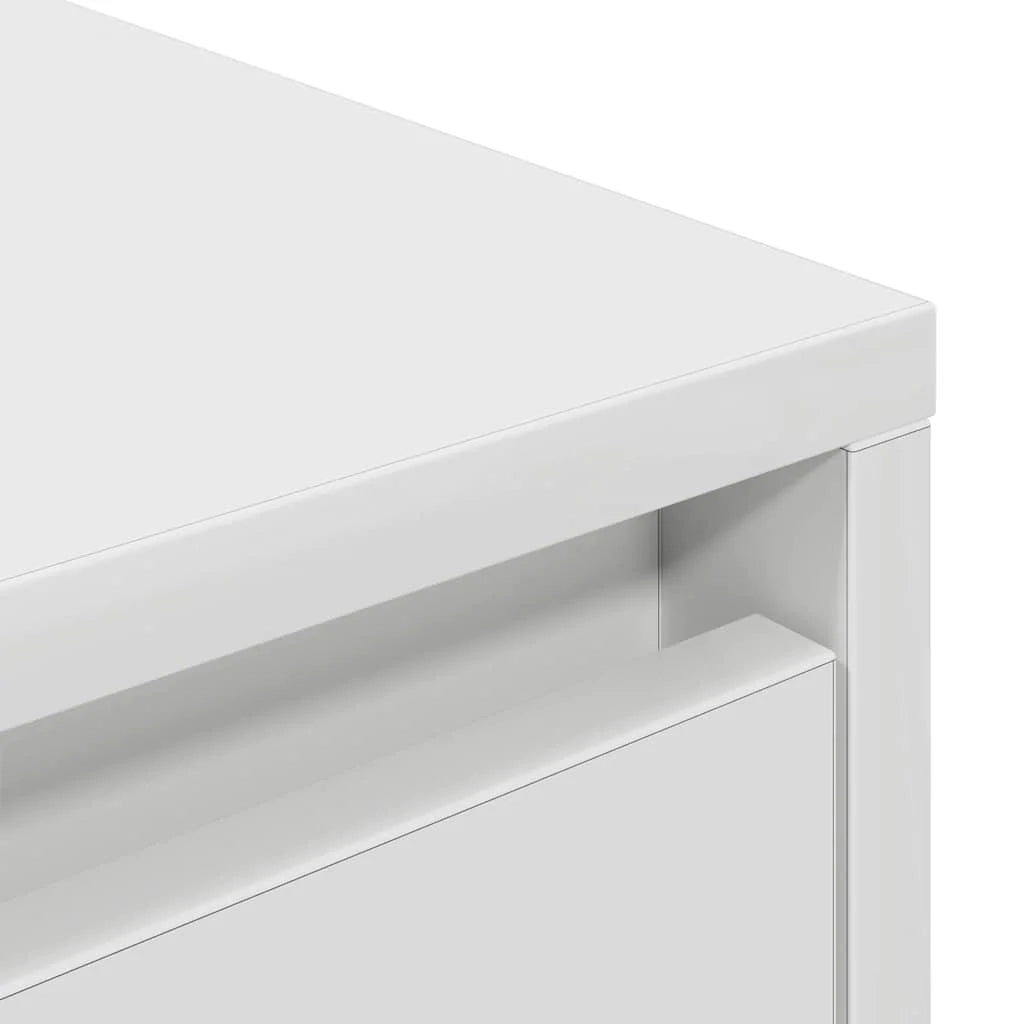 Mobile porta TV dal design moderno con pratico spazio di archiviazione e luci a LED 160,5 x 41 x 50 cm legno bianco 02_0055830