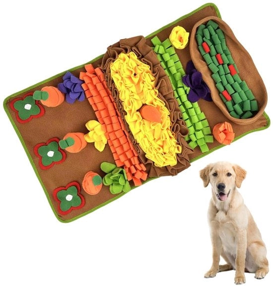 Matassa per cani interattiva con addestramento olfattivo - Ripiegabile - Felpa morbida - Adatta per cani di grandi/midi/piccole taglie - Matassa da snuffolare