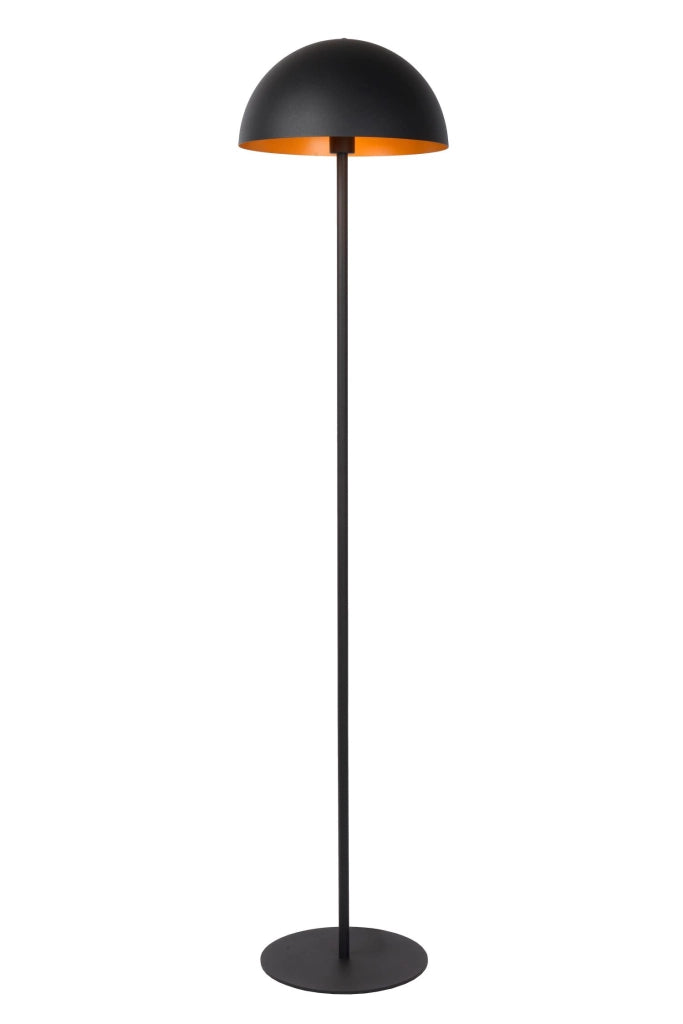 Lampada da terra SIEMON 1 luce E27 nera metallo Lucide