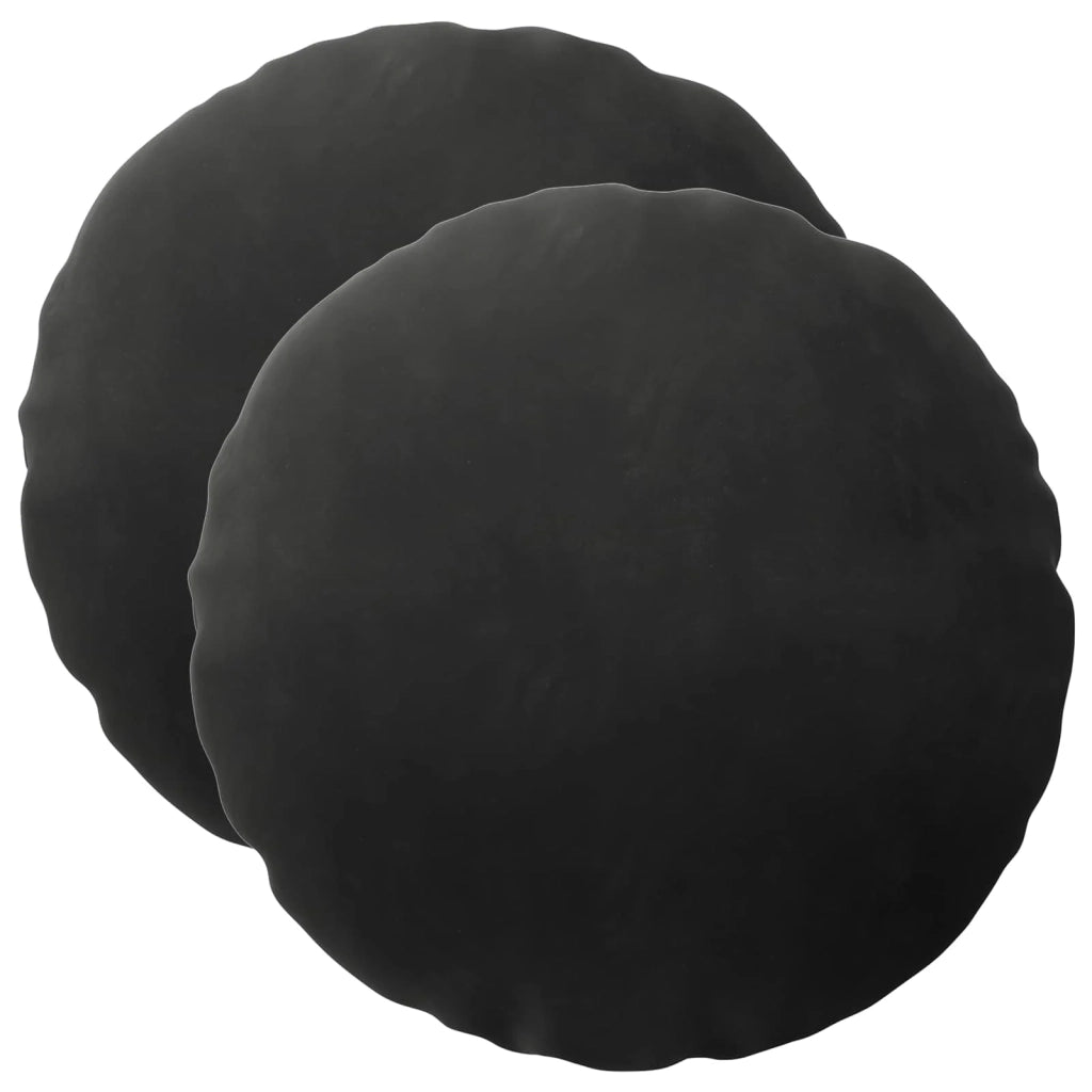 Federa 2 pcs HEERLEN Nero Ø 40 cm Velluto 922219
