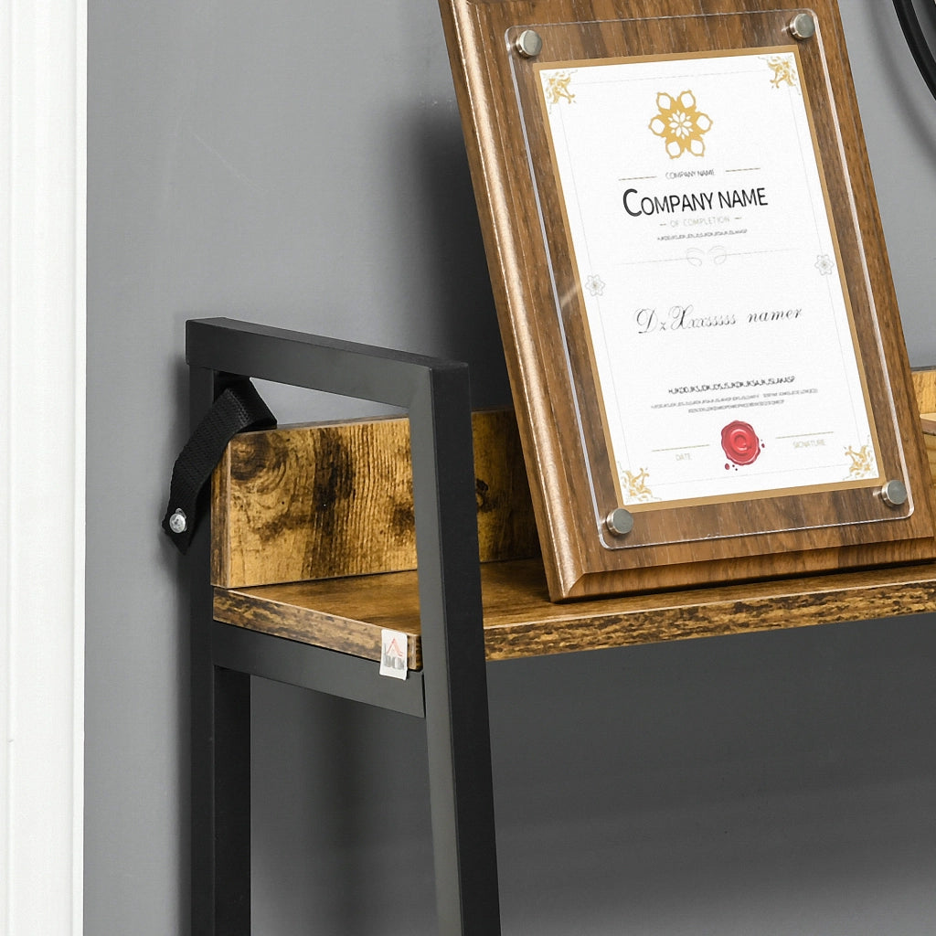 Libreria Scaffale 5 Livelli Stile Industriale ¨C Minimal ¨C 70x35x150 cm