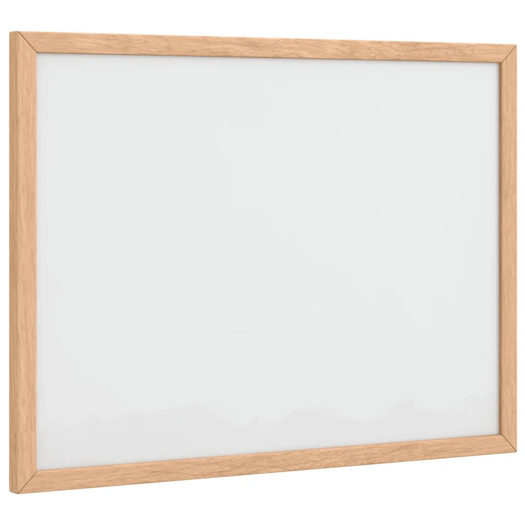 Lavagna Bianca Magnetica con Cornice in Legno di Pino 40x30 cm 4017401