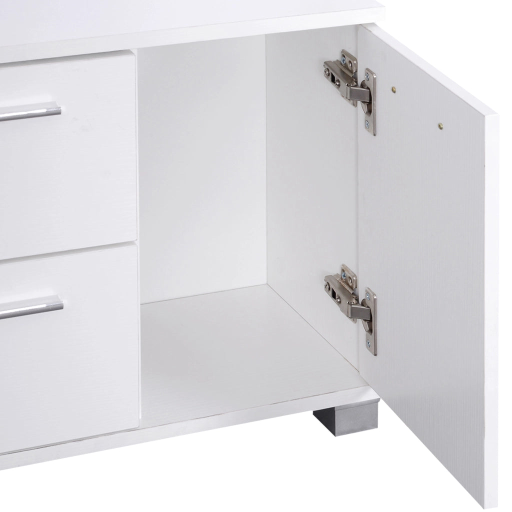 Appendiabiti con Specchio e Scarpiera ¨C Zephmum ¨C Bianco 80x30x180