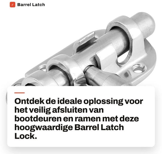 Fermoporta a doppia mandata in acciaio inossidabile 316 - Protezione sicura - Blocco - Ideale per porte e finestre - Fermoporta a doppia mandata - Dimensioni: 60 mm/110 mm