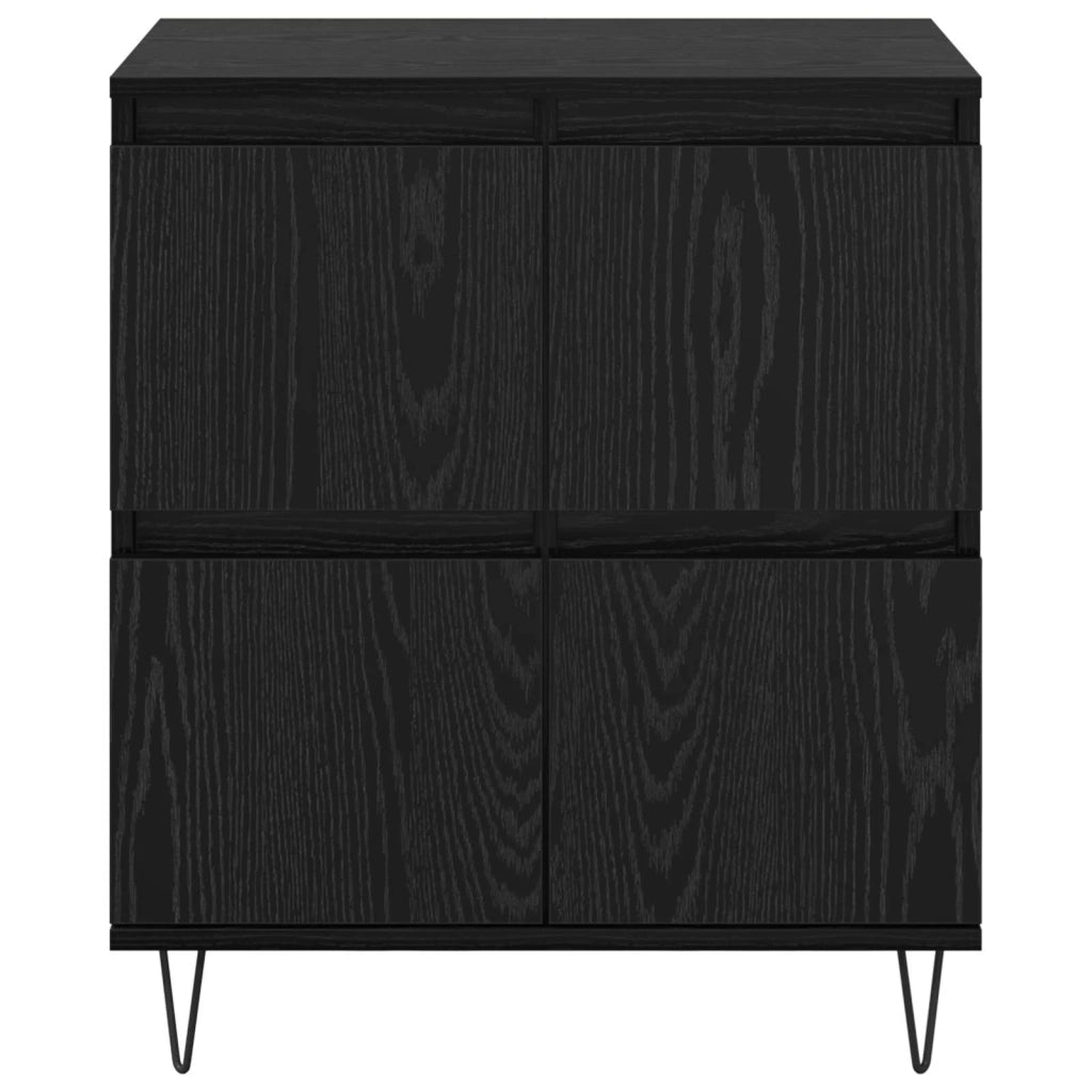 Credenza | Sideboards 2 pcs Rovere nero