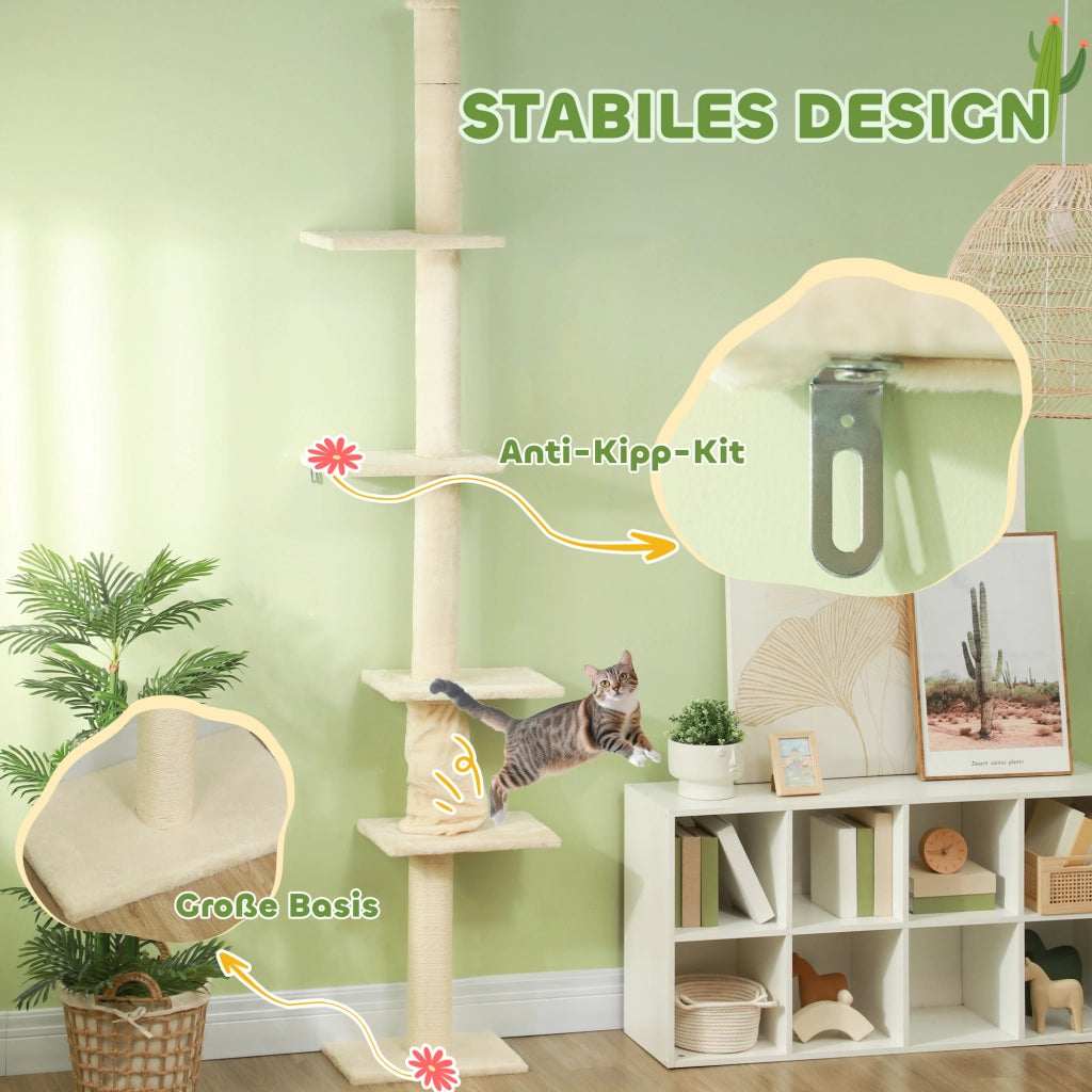 Castello per gatti ¨C Minimal ¨C 225-275 cm, cremewei?
