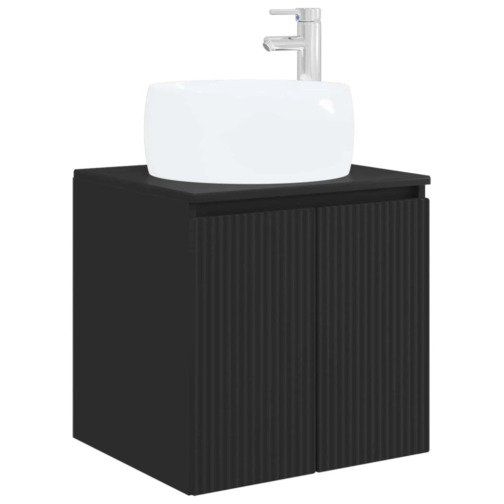 Set di Armadi da Bagno 3 pz Nero 49,5 x 44,5 x 66 cm 3405708
