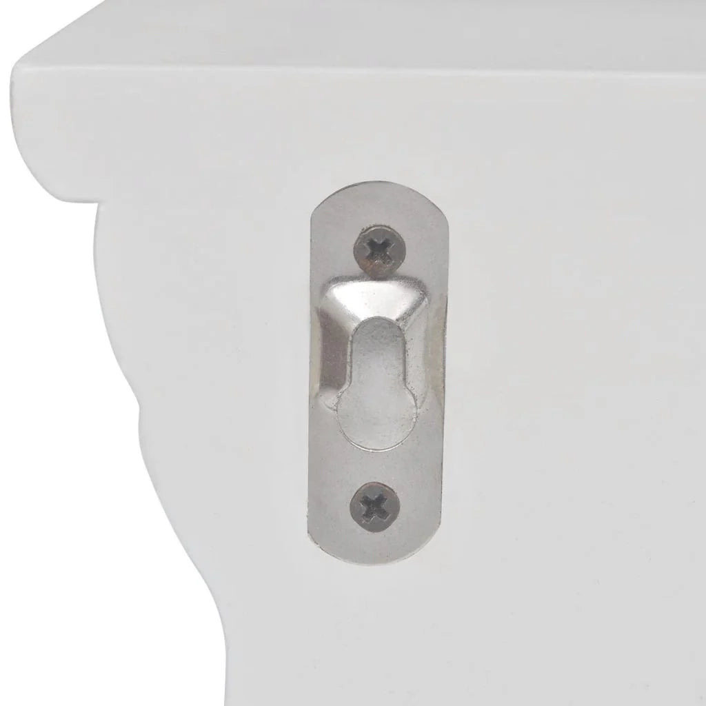 Aaliyah Scaffale da parete bianco da 2 pezzi 2702116/2