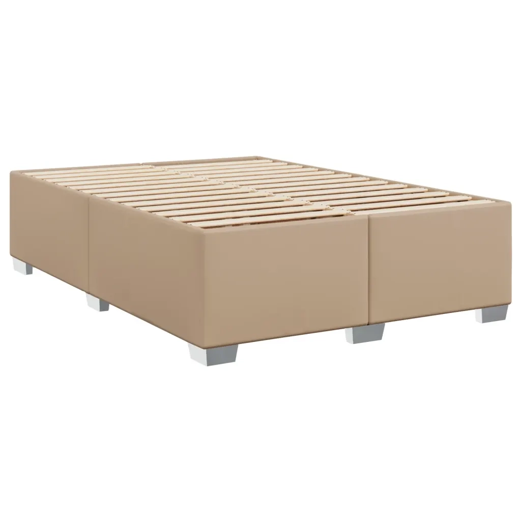 Giroletto a Molle con Materasso Cappuccino 160x200cm Similpelle 3293031