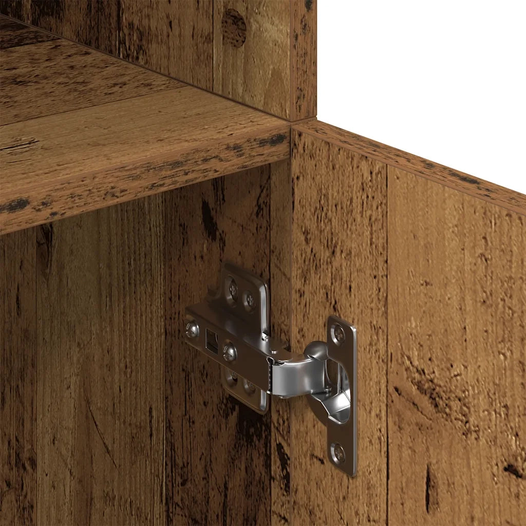 Pensile da cucina | Armadietto Cucina Legno Antico 57x41,5x131,5 cm in Truciolato
