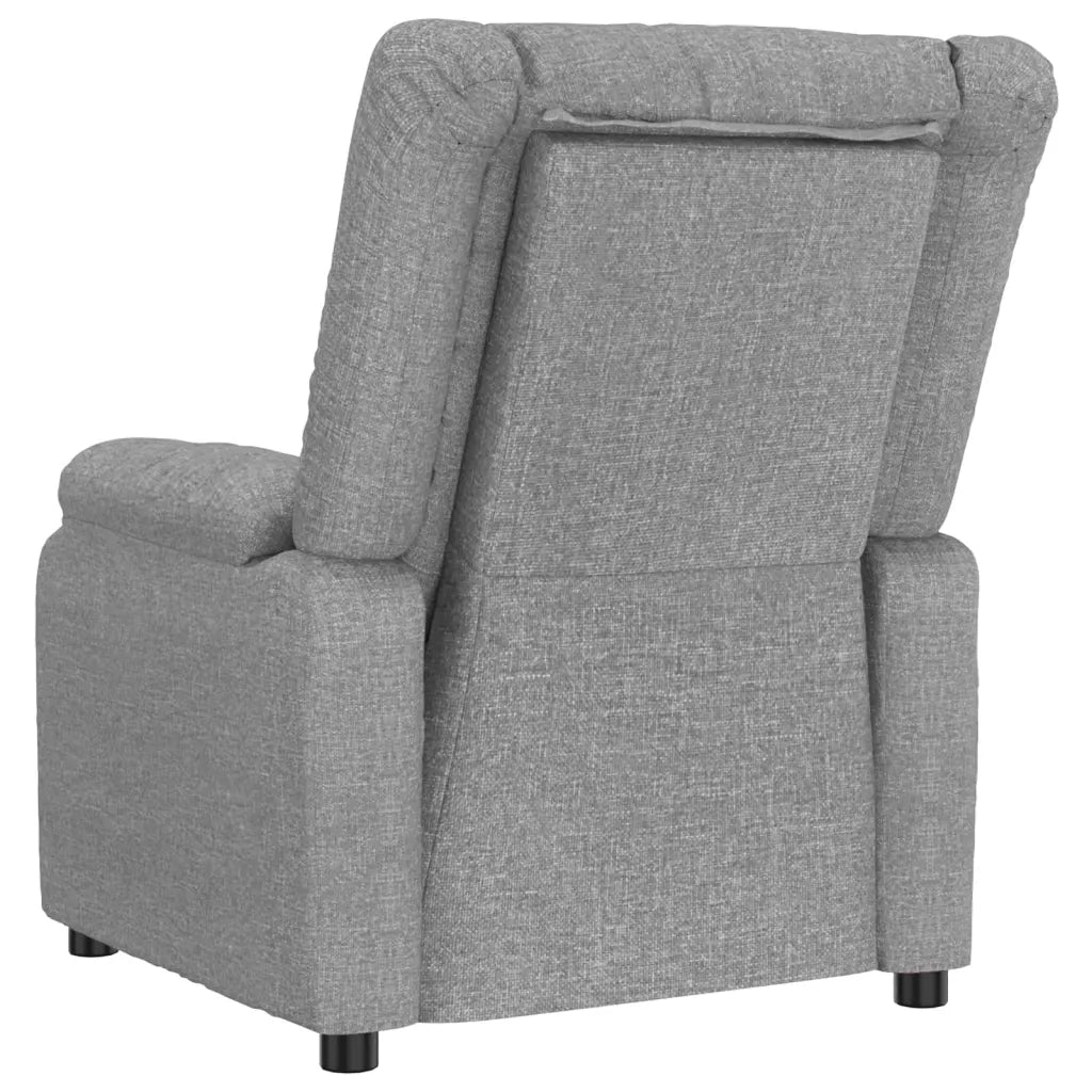 Poltrona Elettrica Reclinabile Grigio Chiaro in Tessuto 3143567