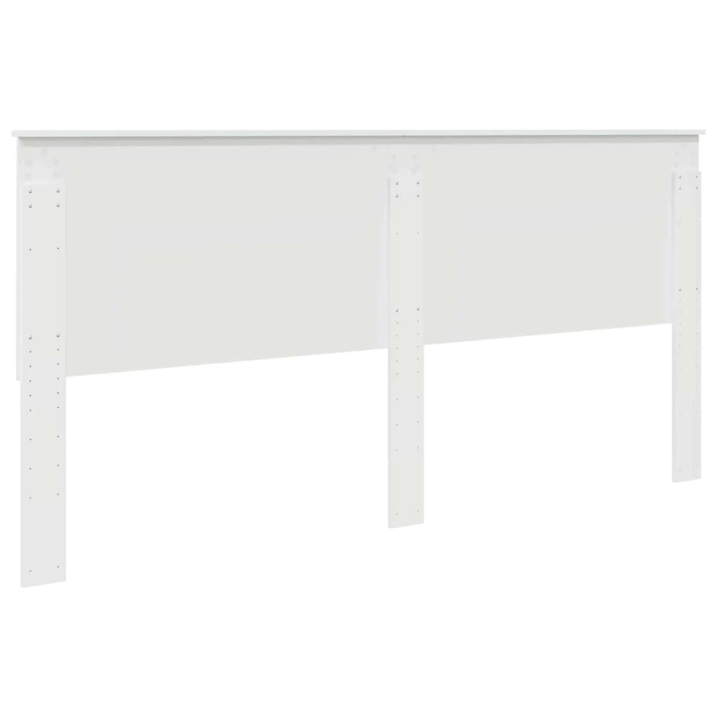 Testiera | Testata con Testiera | Testata Bianco Lucido 200 cm Legno multistrato