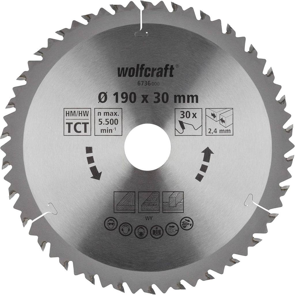 LAMA 30 DENTI SEGA D.190MM FORO 30MM LEGNO