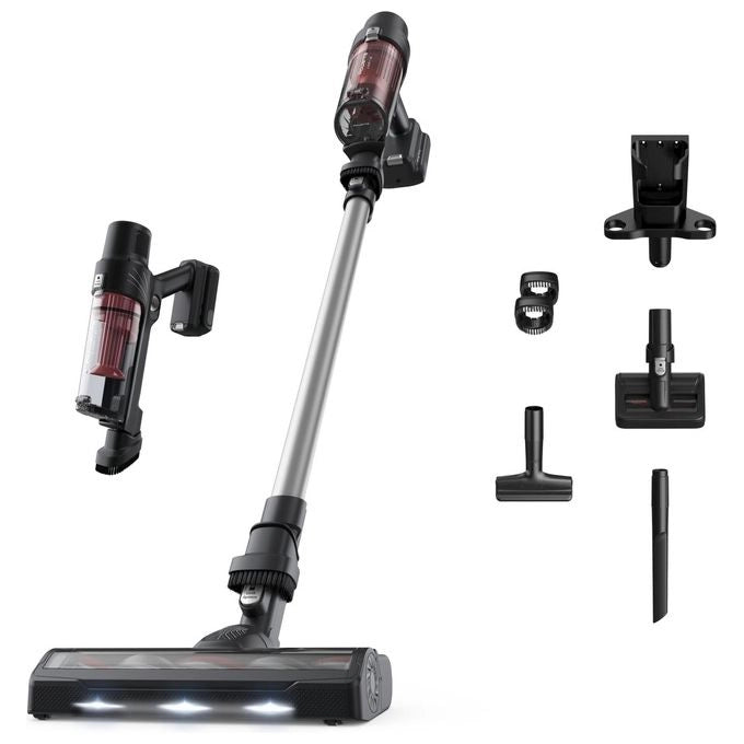 Rowenta X-Pert 7.60 RH6A71 aspirapolvere senza filo Alluminio, Rosso Senza sacchetto