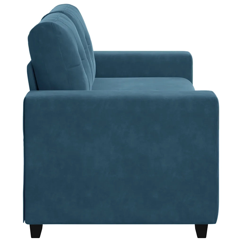 Divano Divanetto Blu 180x77x82 cm in Velluto 4105131