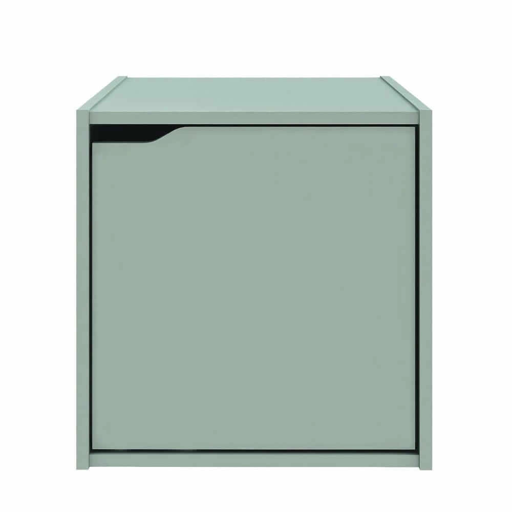 Cubo modulare con anta in legno composito per libreria - MATRIX PRO