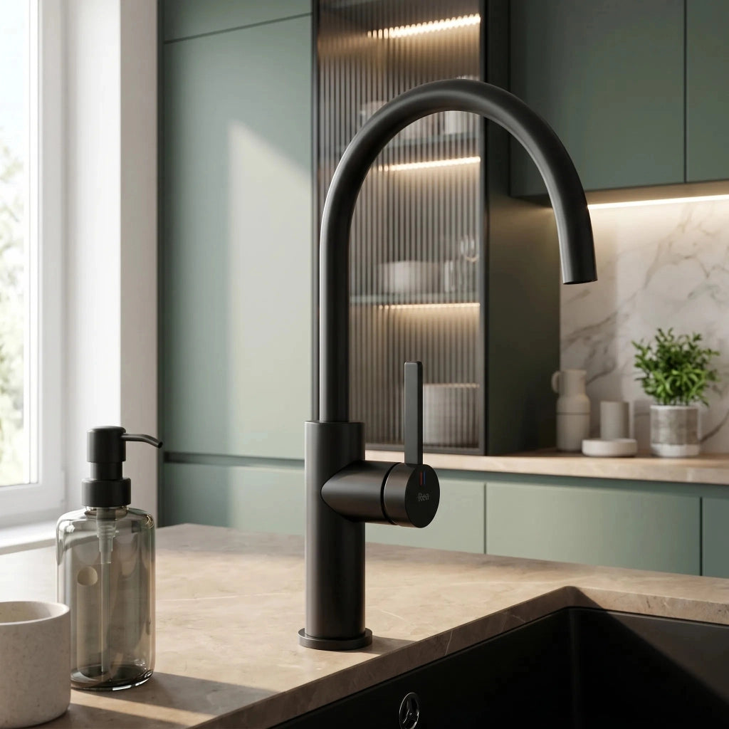 Rubinetto Da Cucina Rea Rivo Black