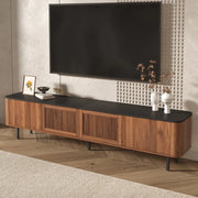 MOBILE TV 190x35x45 cm Noce MDF e pannello di legno