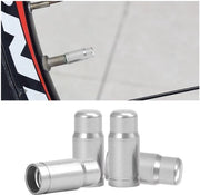 Ventiledoppi in Alluminio - 4 pezzi - Copricapelli in materiale resistente - Resistente alla corrosione - Ventiledoppi universali - Ideali per il controllo della pressione dei pneumatici - Copridoppi per pneumatici