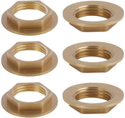 Mozzetti di sicurezza 6 pezzi - Flangia a 6 facce - Acciaio - G1/2 filo interno - Resistente alla corrosione - Facili da installare - Viti di sicurezza