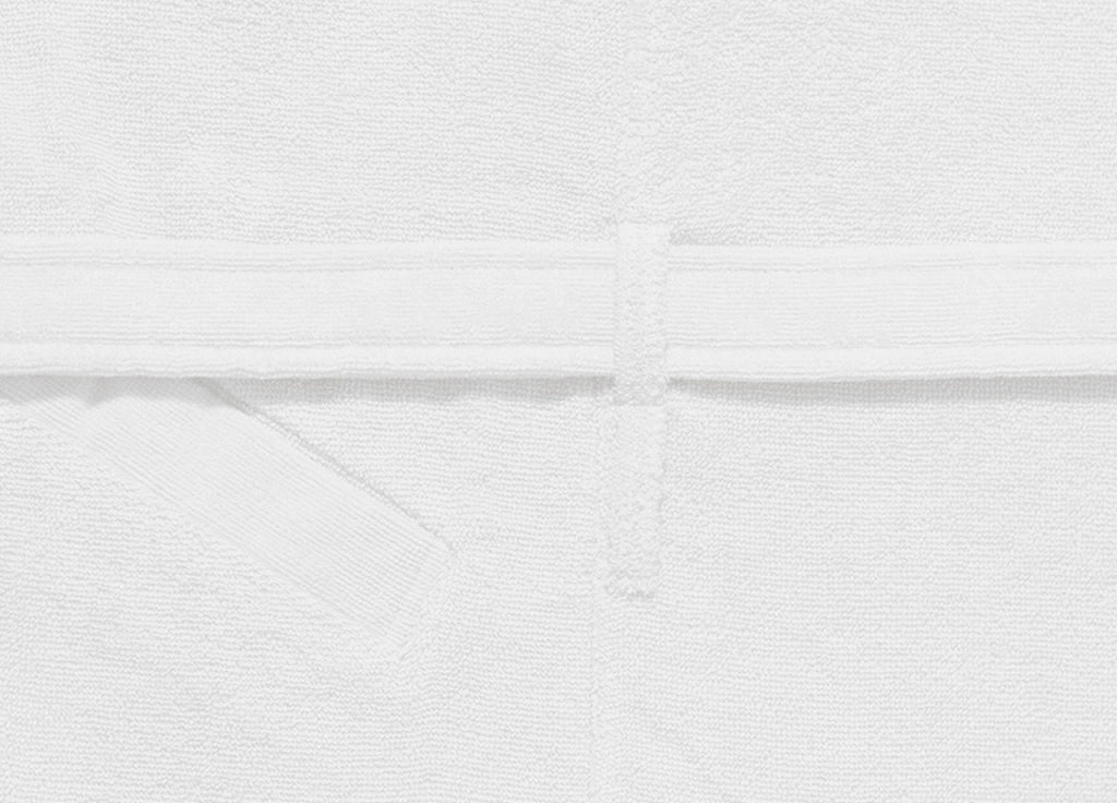 Accappatoio Con Cappuccio E Tasche In Spugna Mod. Joy Tinta Unita Bianco - L-XL - Bianco